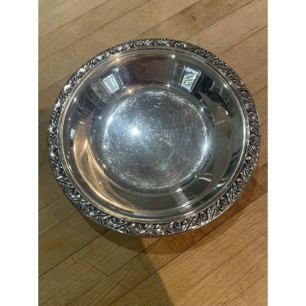 Reed & Barton World Finest Silverplate 1209 Bowl Dish 6.5X6.5X1"
